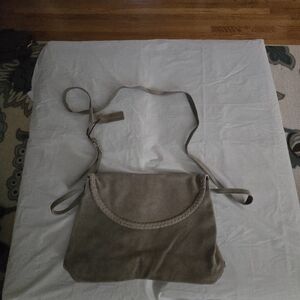 Cost Plus World Market Taupe Shoulder Bag